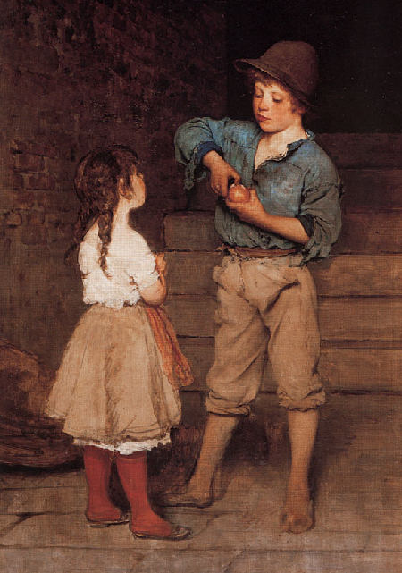 Zwei Kinder - Eugene de Blaas 